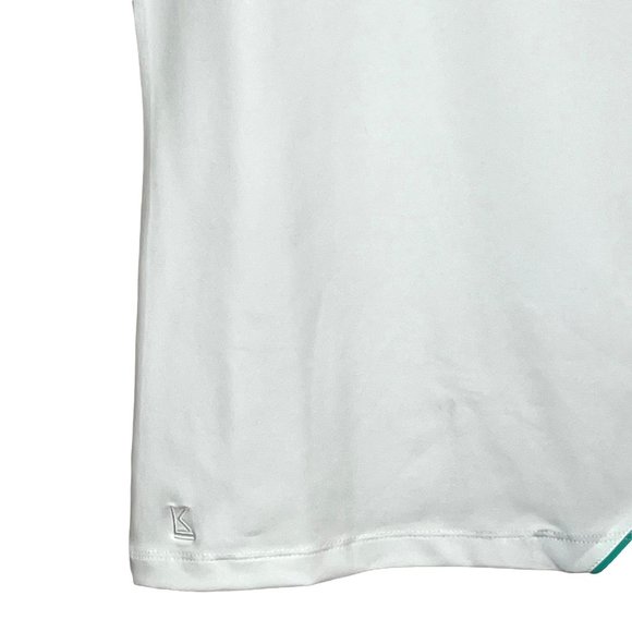 Kate Lord Ahead Maya Golf Polo 1/4 Zip White Navy Women’s Small - Picture 5 of 11